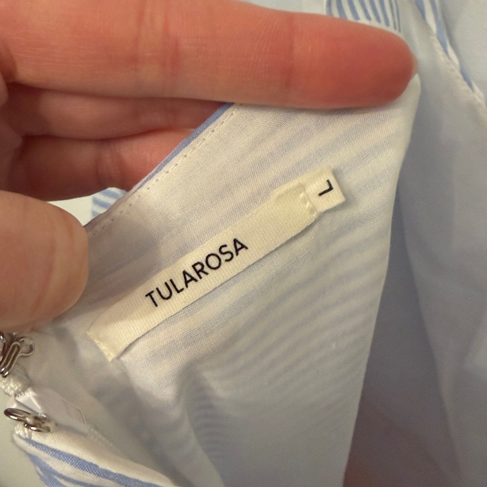 Tularosa Blue and Orange Embroidered Mini Dress - Picture 7 of 7